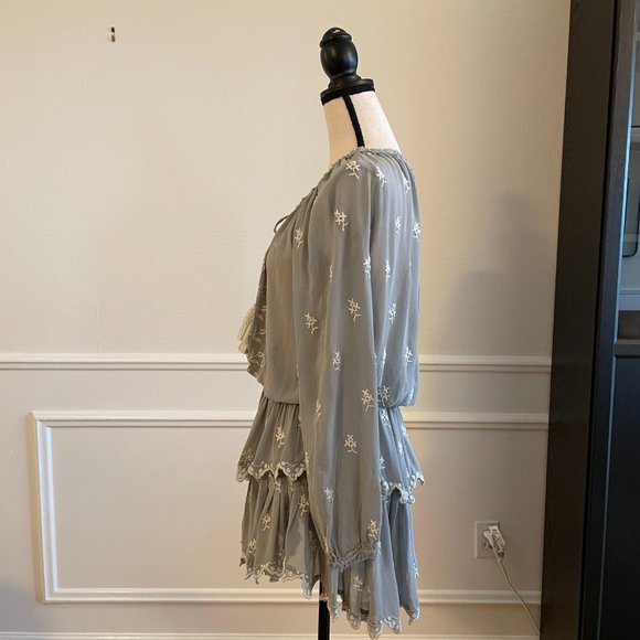 LoveShackFancy gray mini dress - Picture 2 of 5